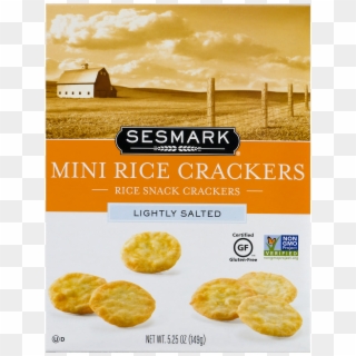 Sesmark Gluten Free Mini Rice Crackers, Lightly Salted, - Sesmark, HD Png Download