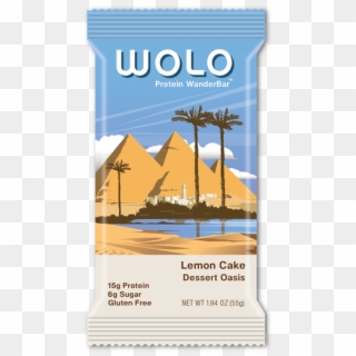 Wolo Protein Wanderbar Lemon Cake - Protein Bar, HD Png Download
