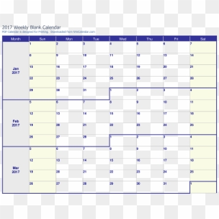 15 Images Of Blank Month Calendar Pdf - Calendar, HD Png Download