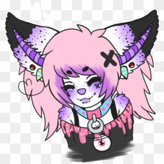 Goth Drawing Wolf - Furry Oc Pastel Goth, HD Png Download