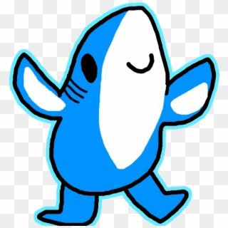 Left W By - Cute Transparent Shark, HD Png Download