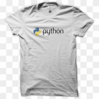 This Shirt Has A Large Python Logo Across The Front - Mockup, HD Png Download