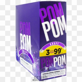 Pom Pom Cigarillos Grape Box - Packaging And Labeling, HD Png Download
