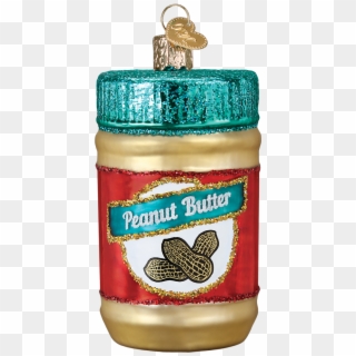 Peanut Butter Jar Glass Ornament - Glitter, HD Png Download