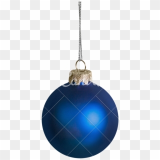Blue Ornaments Hanging Png - Blue Christmas Baubles Png, Transparent Png