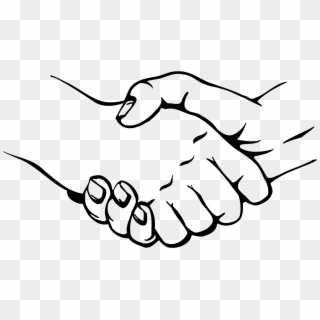 Handshake , Png Download - Gambar Berjabat Tangan Hitam Putih, Transparent Png
