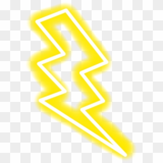 #neon #yellow #white #lightning - Neon Lightning Transparent Png, Png Download