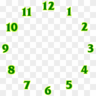 Clock Numbers Clock Face Time Png Image - Numeros Relogio Png, Transparent Png