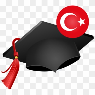 Graduation Hat With Turkish Flag - Education Logo 3d Png, Transparent Png