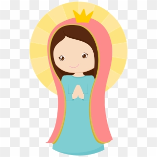Virgen De Guadalupe - Virgen Maria Caricatura Png, Transparent Png