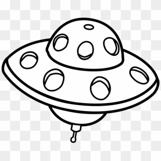 Ufo Png - Ufo Black And White Clipart, Transparent Png
