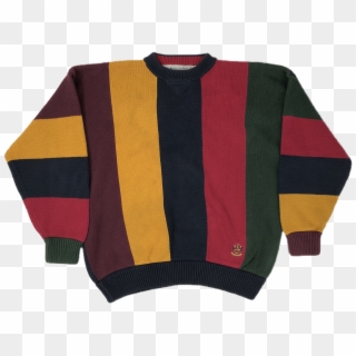 Colorblock Vertical Stripe Van Heusen Sweater , Png - Cardigan, Transparent Png