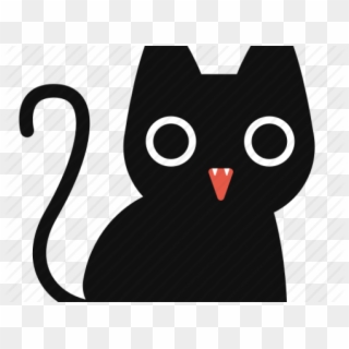 Cute Black Cat Halloween, HD Png Download