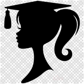Barbie Logo Silhouette At Getdrawings - Graduation Silhouette Girl, HD Png Download