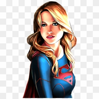 Beach Towel For - Realistic Supergirl Drawing, HD Png Download