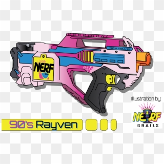 90's Rayven Rendition By Nerfgrails - Ranged Weapon, HD Png Download