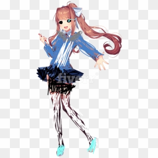 Make You Into Sans Undertale - Doki Doki Literature Club Monika, HD Png Download