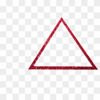 Glitterfreestyle Red Triangles Triangulo Borde Borda - Triangle, HD Png Download