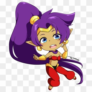 The Cute Genie Herself Shantae From - Cartoon, HD Png Download