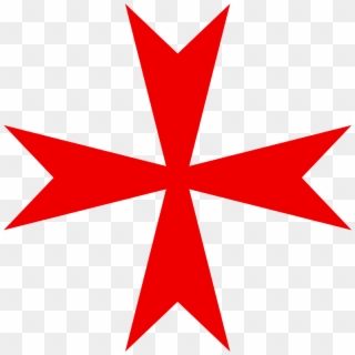 Maltese Cross Variant Red - Ordre De Saint Lazare De Jérusalem, HD Png Download