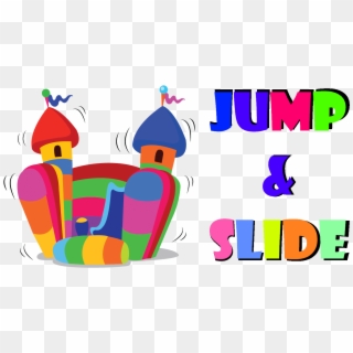Jump & Slide - Bouncy Castle Cartoon, HD Png Download