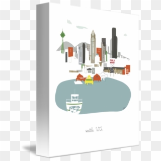 Seattle Vector City Scape - Skyline, HD Png Download