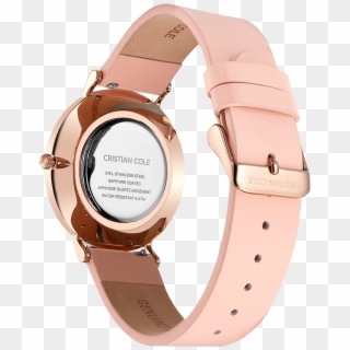 Posh - Peachy Pink - Cristian Cole - Buckle , Png Download - Analog Watch, Transparent Png