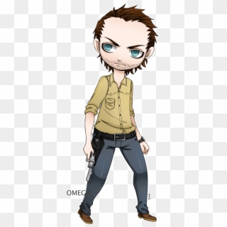 Finally Comlpleted The Walking Dead Chibi Of Rick Grimes, - Cartoon, HD Png Download