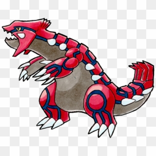 Groudon Drawing Emerald - Cartoon, HD Png Download