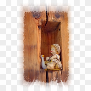 Boy,goose,porcelain Figurine,wood Png,isolated,rays,free - Plywood, Transparent Png
