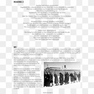 Reading 2 Families And Whole Communities Organized - Liberation Of Auschwitz, HD Png Download