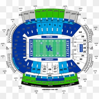 Uf Football Student Tickets - Kentucky Football Kroger Field Seating Chart, HD Png Download
