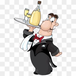 Waiter Png Pic - Cartoon Waiters, Transparent Png - 600x892(#2836275) -  PngFind
