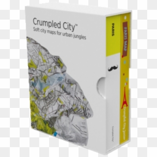 Crumpled City™ Paris Map - Outcrop, HD Png Download