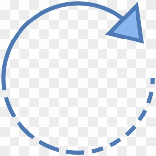 Curved Dotted Arrow Png Download - Circle, Transparent Png