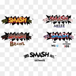 Super Smash Bros Logos Custom Style Png Ssb Symbol - All Super Smash Bros Logos, Transparent Png