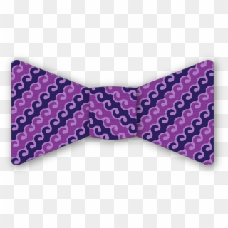 Wave Purple Bow Tie - Wave Pattern, HD Png Download