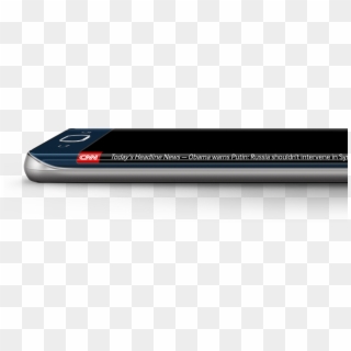 Cnn Ticker On Samsung Galaxy Edge - Mobile Phone, HD Png Download