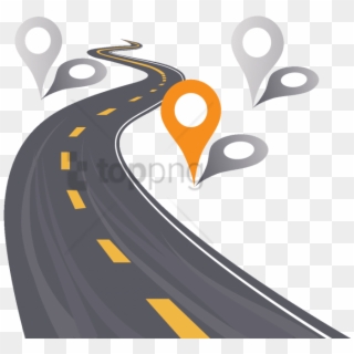 blank road map background