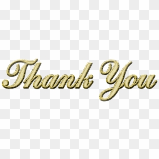 Thank You Png - Thank You Gold Transparent, Png Download