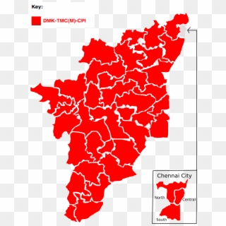 1996 Tamil Nadu Lok Sabha Election Map - Tamil Nadu Election Map, HD Png Download