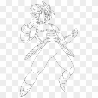 Dragon Ball Z Bardock Coloring Pages With Dragon Ball - Dragon Ball Z Bardock Drawing, HD Png Download
