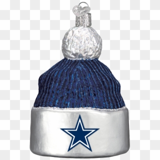 Dallas Cowboys Beanie Cap Glass Ornament - Dallas Cowboys Hat Ornament, HD Png Download