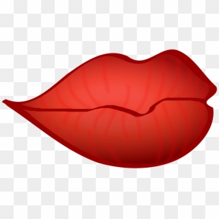 Red Lips Clipart - Cartoon Lips Clear Background, HD Png Download