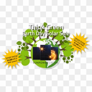 Earth Day Solar Sale Social Graphic No Background - Environmental Health, HD Png Download