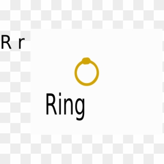 This Free Icons Png Design Of R For Ring - Amber, Transparent Png