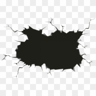 Rip Transparent Cracked - Hole Wall Crack Png, Png Download