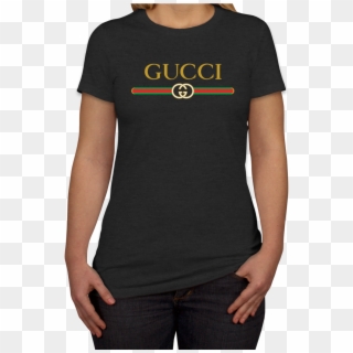 Awesome Gucci Logo Print Women's T-shirt - Gucci Shirt Women Price, HD Png Download