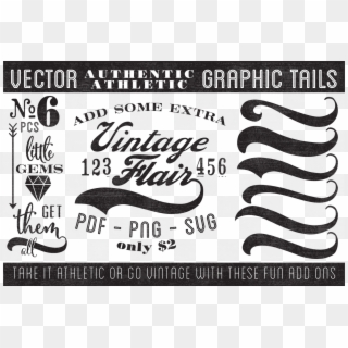 Png Black And White Graphic Tails By Nonna Illustration - Text Tails Vector, Transparent Png