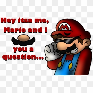 Mario Mustache - Cartoon, HD Png Download